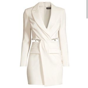 Lavish Alice cut-out detail blazer dress with pearl trim - 14